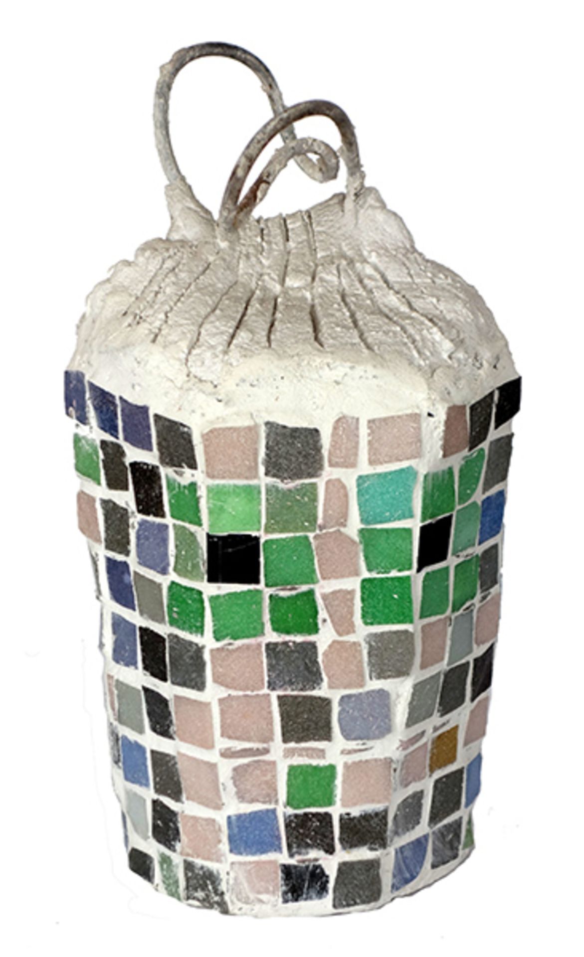 Kupelwieser, Hans Beton, Mosaik, Draht, 33 x 16 x 16 cm Kopf eines Sparkassendirektors (1983) - Bild 2 aus 4