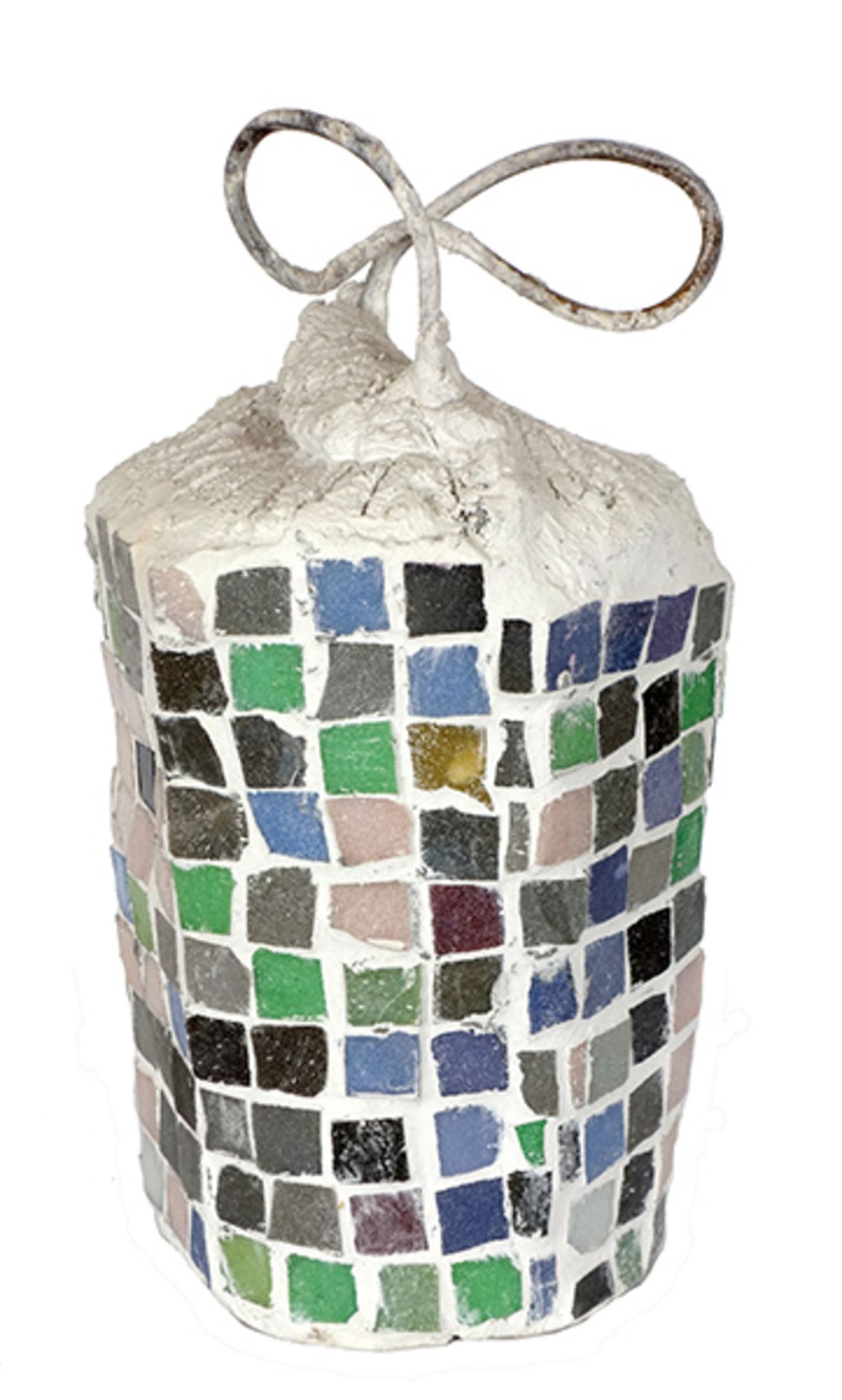 Kupelwieser, Hans Beton, Mosaik, Draht, 33 x 16 x 16 cm Kopf eines Sparkassendirektors (1983)