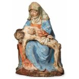 Holzskulptur Pietà, Franken um 1500.<