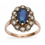 Saphir-Ring um 1900