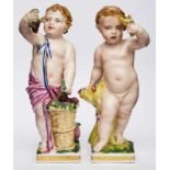 Paar Putti "Sommer und Herbst",