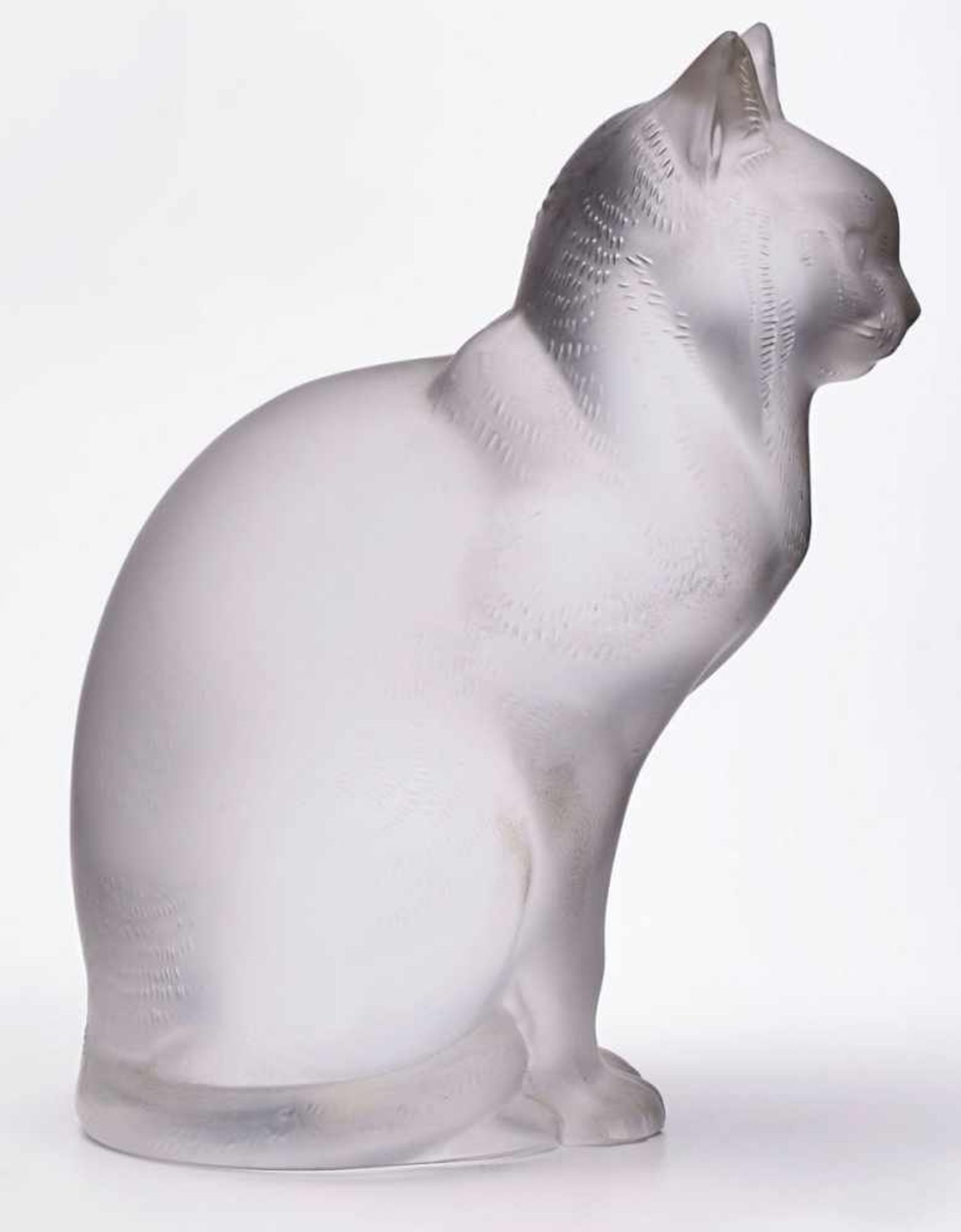 Sitzende Katze, Lalique 2. Hälfte 20. Jh.<