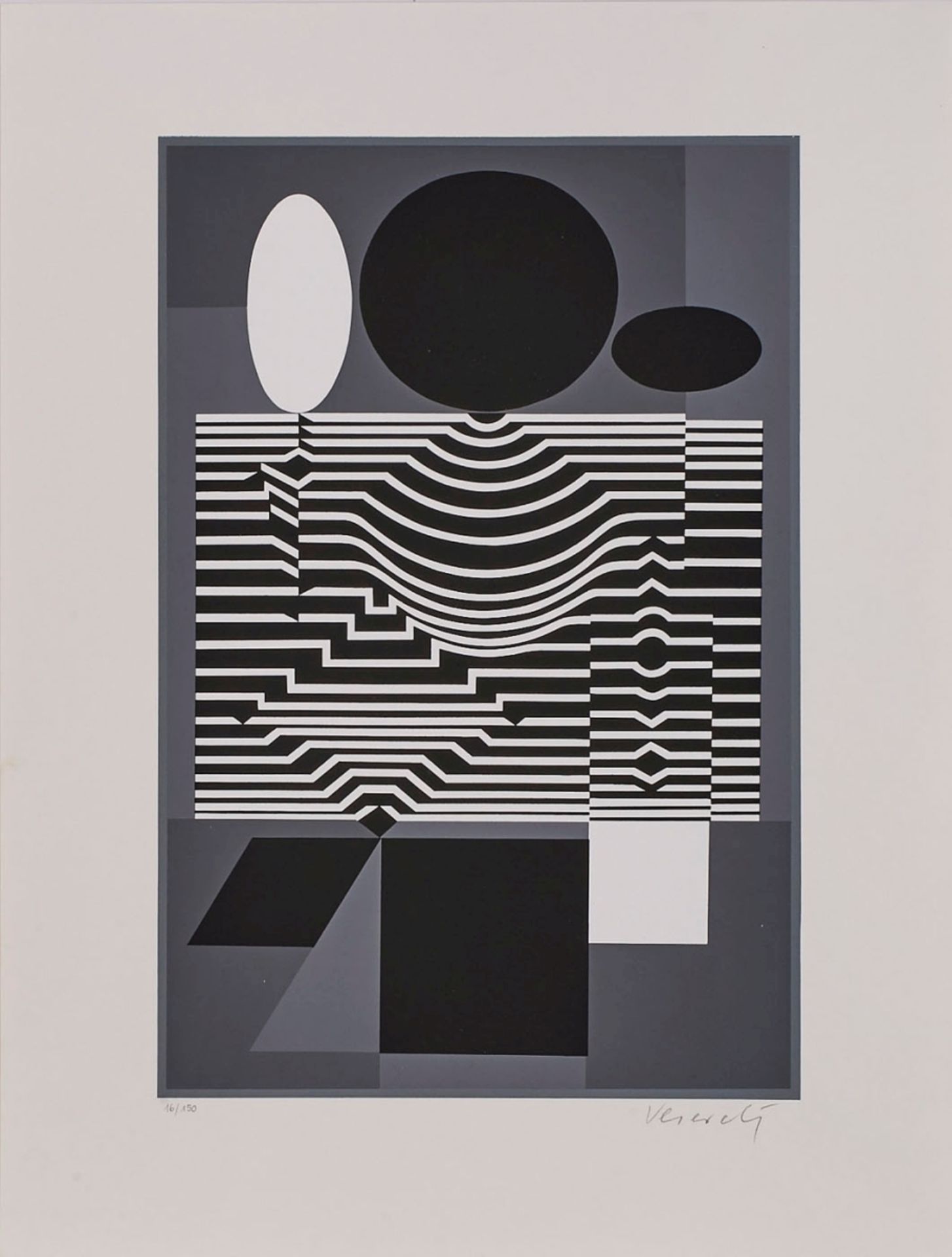 2 Serigrafien Victor Vasarely - Bild 3 aus 3