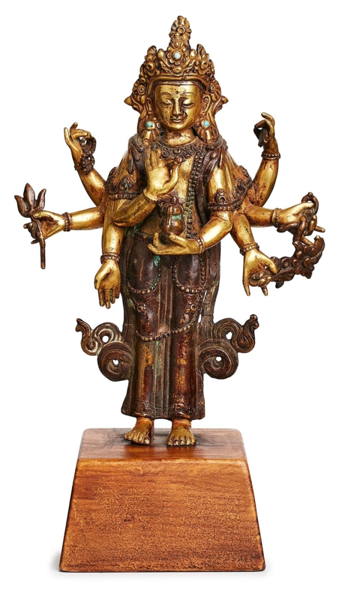 Stehende Göttin, wohl Tibet Anf. 19. Jh.