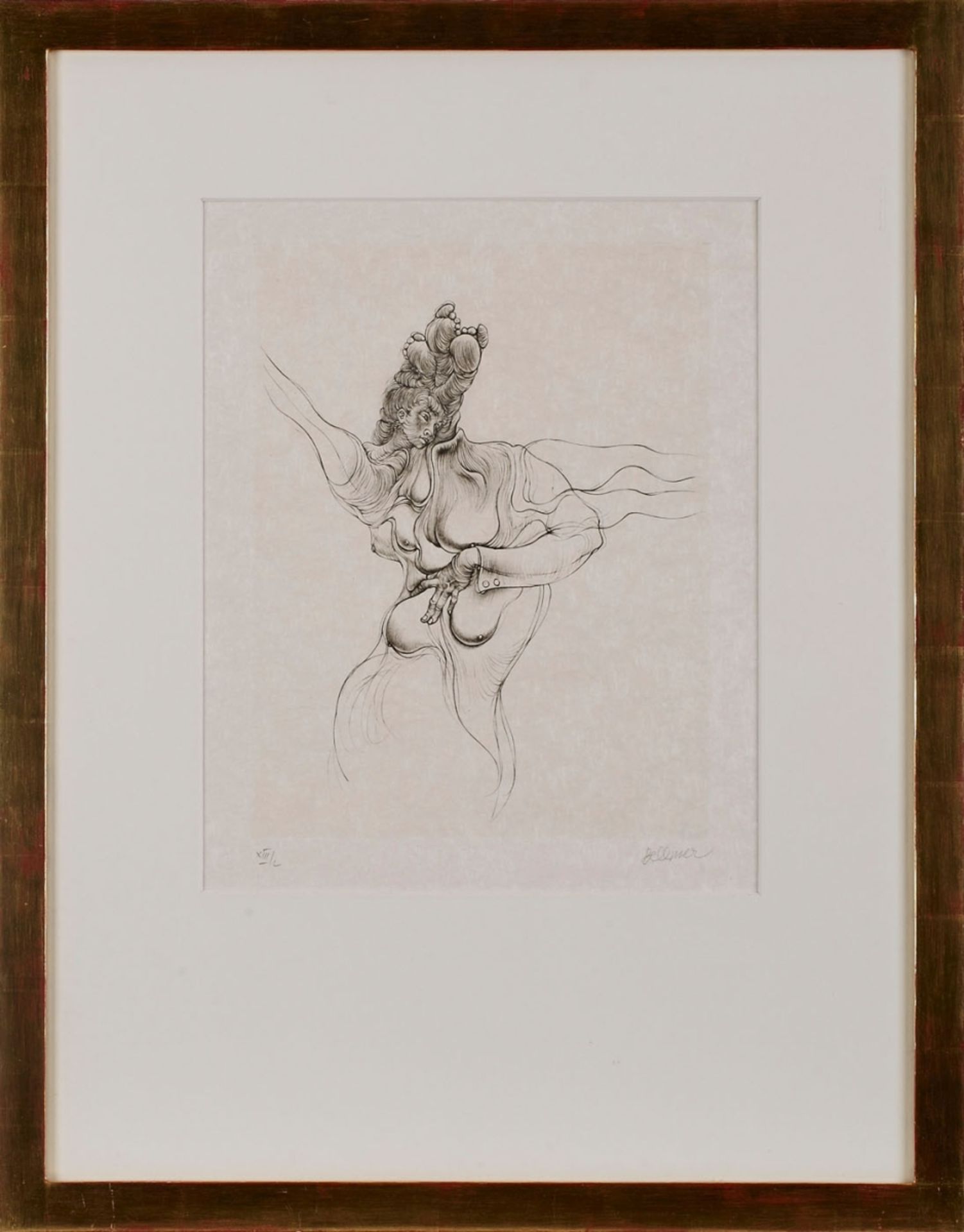 Radierung Hans Bellmer - Bild 2 aus 2