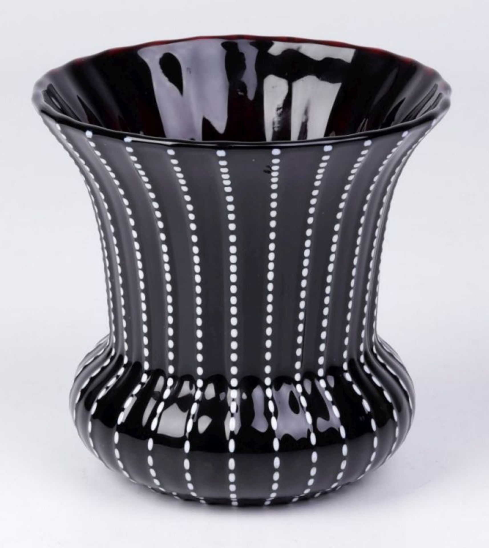 Vase mit Punktedekor, - Image 2 of 3