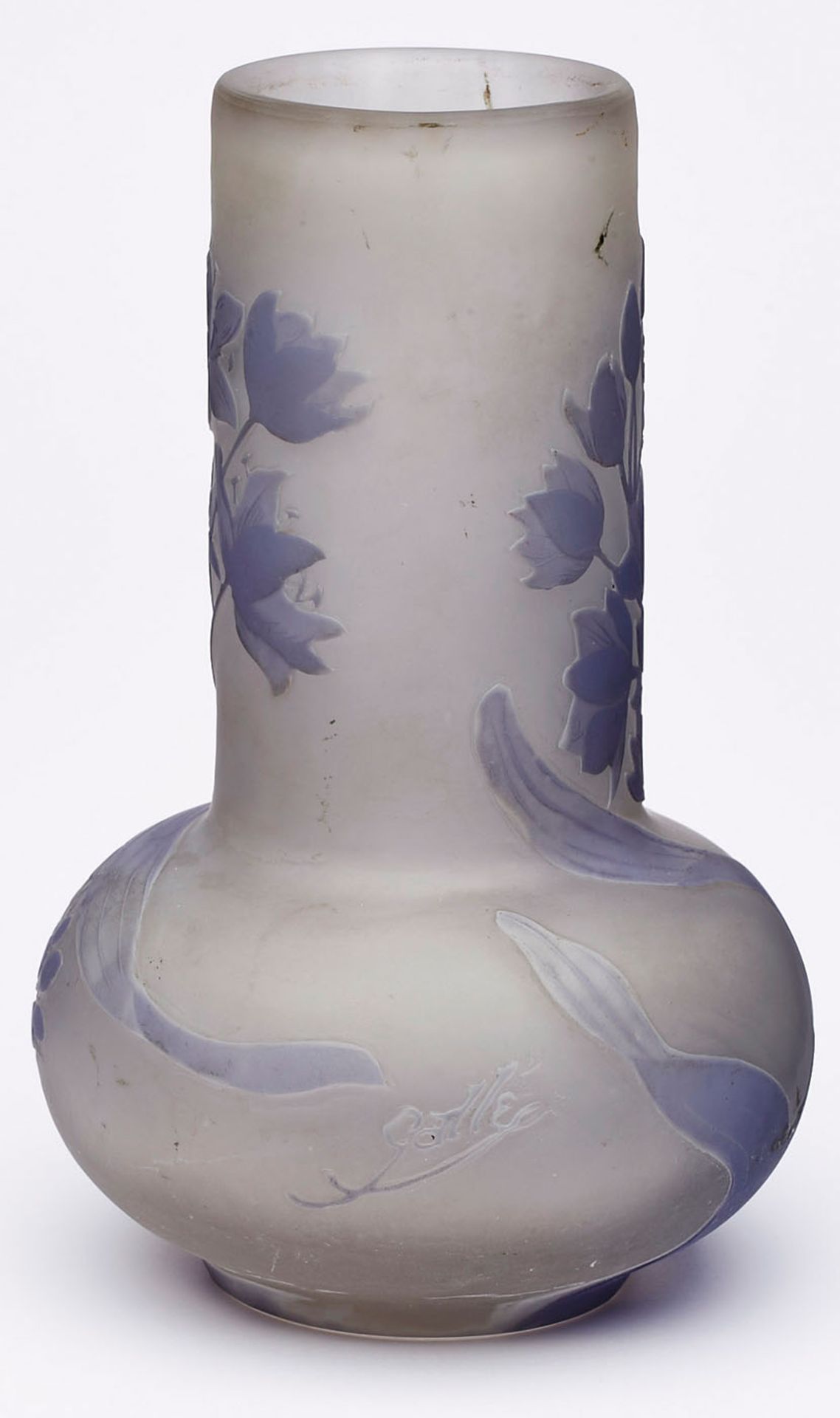 Kl. Vase mit Blütendekor, Gallé um 1910. - Bild 2 aus 2