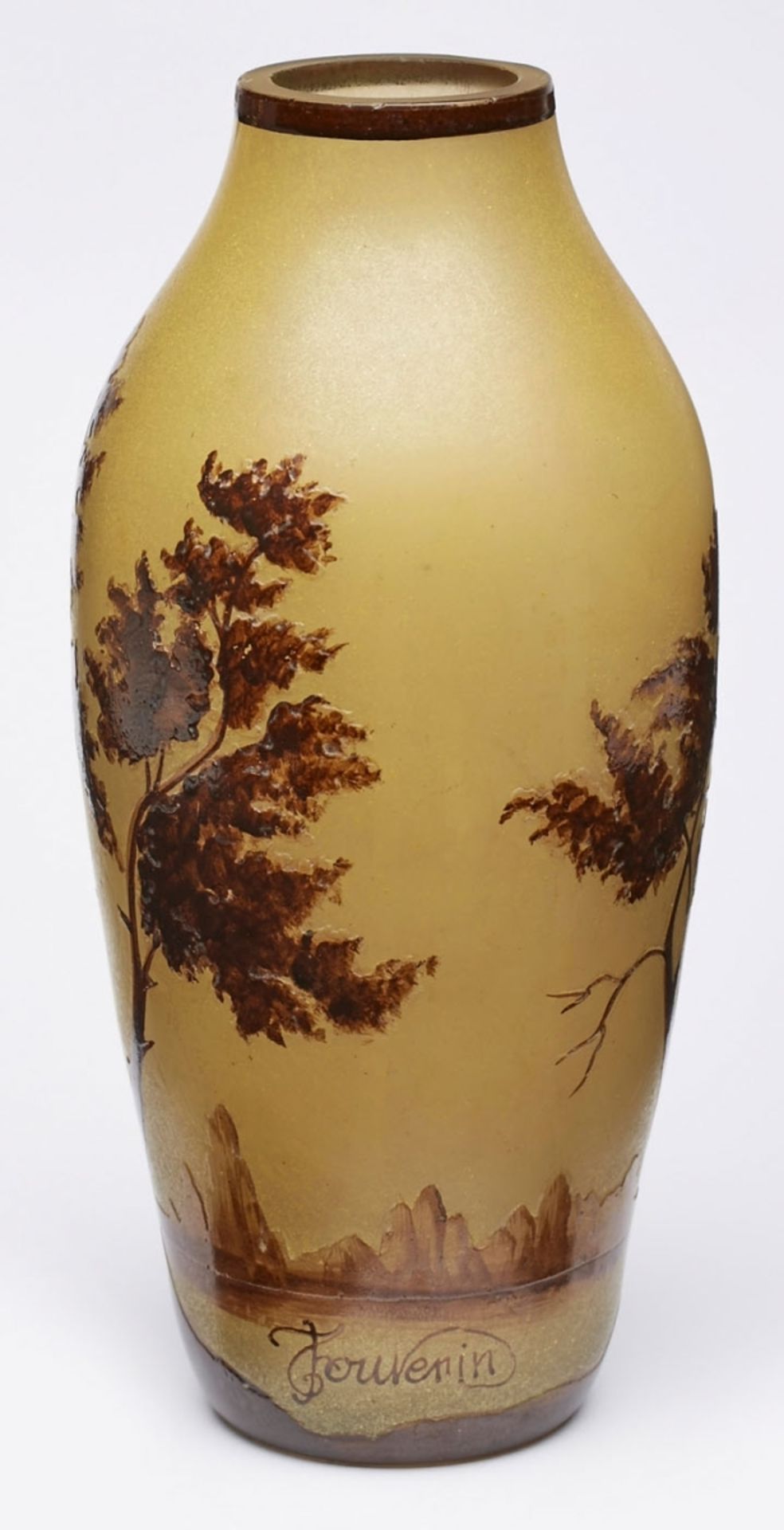 Vase mit Berglandschaft, Jugendstil, - Bild 2 aus 2