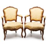 Paar Louis-XV-Fauteuils,