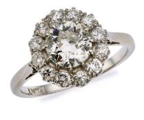 Platin-Diamant-Ring