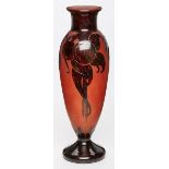 Gr. Vase "Prunes", Schneider um 1920.