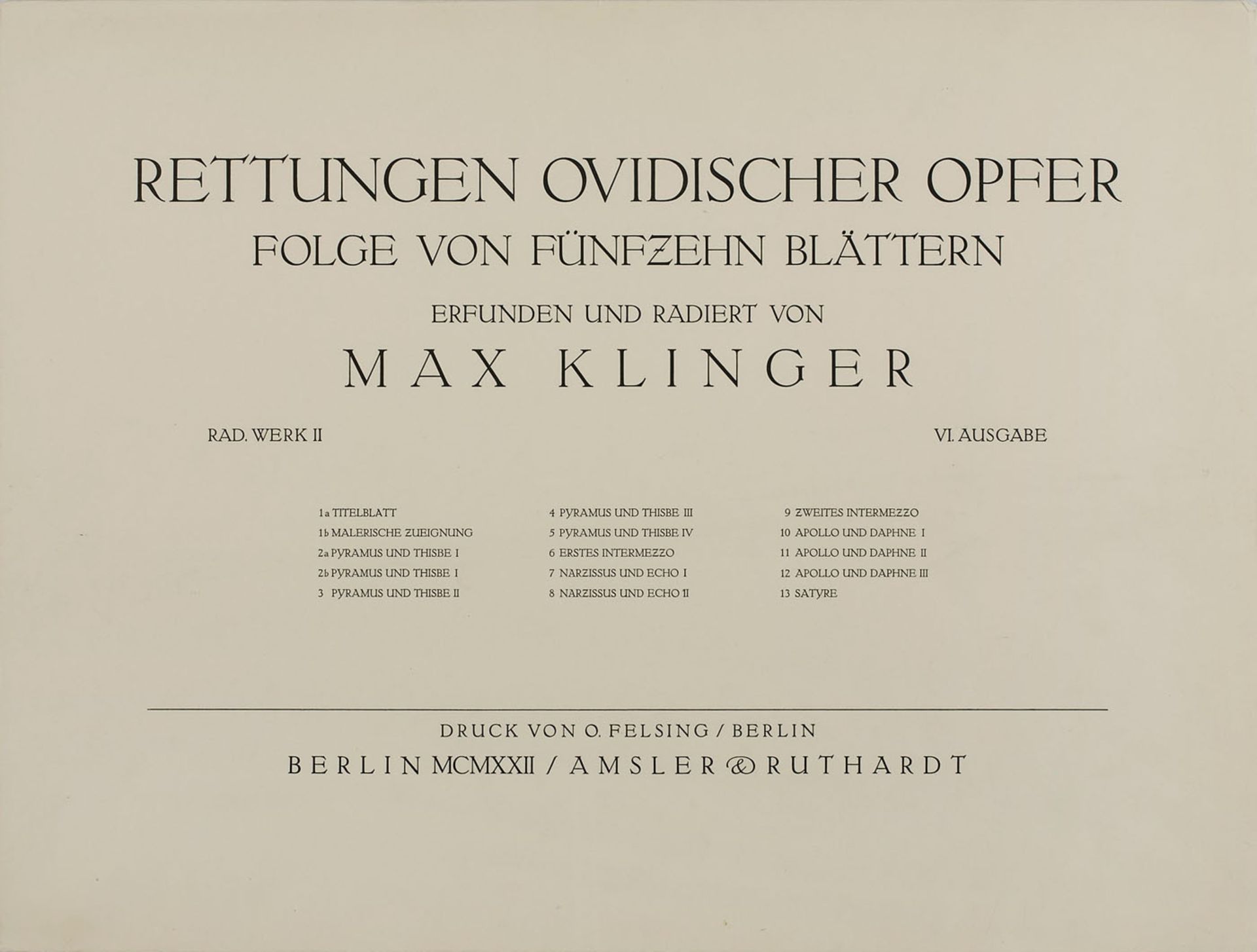 Mappe m. 15 Radierungen - Bild 3 aus 5