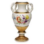 Schlangenhenkelvase, Meissen um 1890.