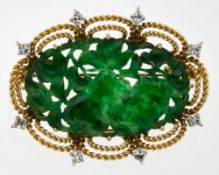 Jade-Diamant-Nadel
