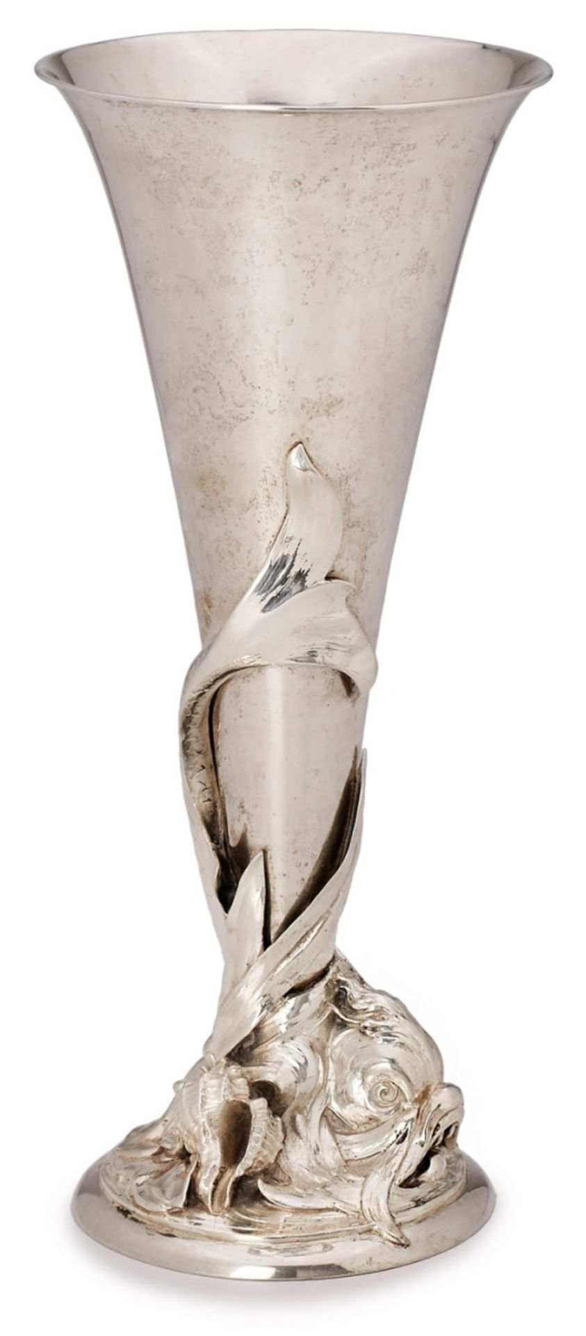 Kelchvase mit Fisch, Jugendstil,