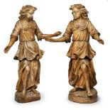 Zwei gr. Assistenzfiguren, Barock,