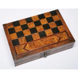 Spielkasten für Schach u. Backgammon,