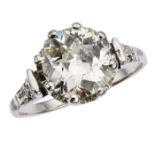 Altschliff-Diamant-Ring um 1930