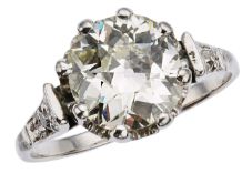 Altschliff-Diamant-Ring um 1930