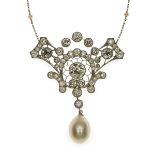 Jugendstil-Collier um 1900