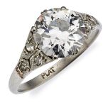 Altschliff-Diamant-Ring um 1910