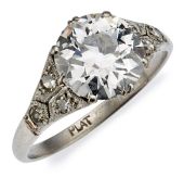 Altschliff-Diamant-Ring um 1910