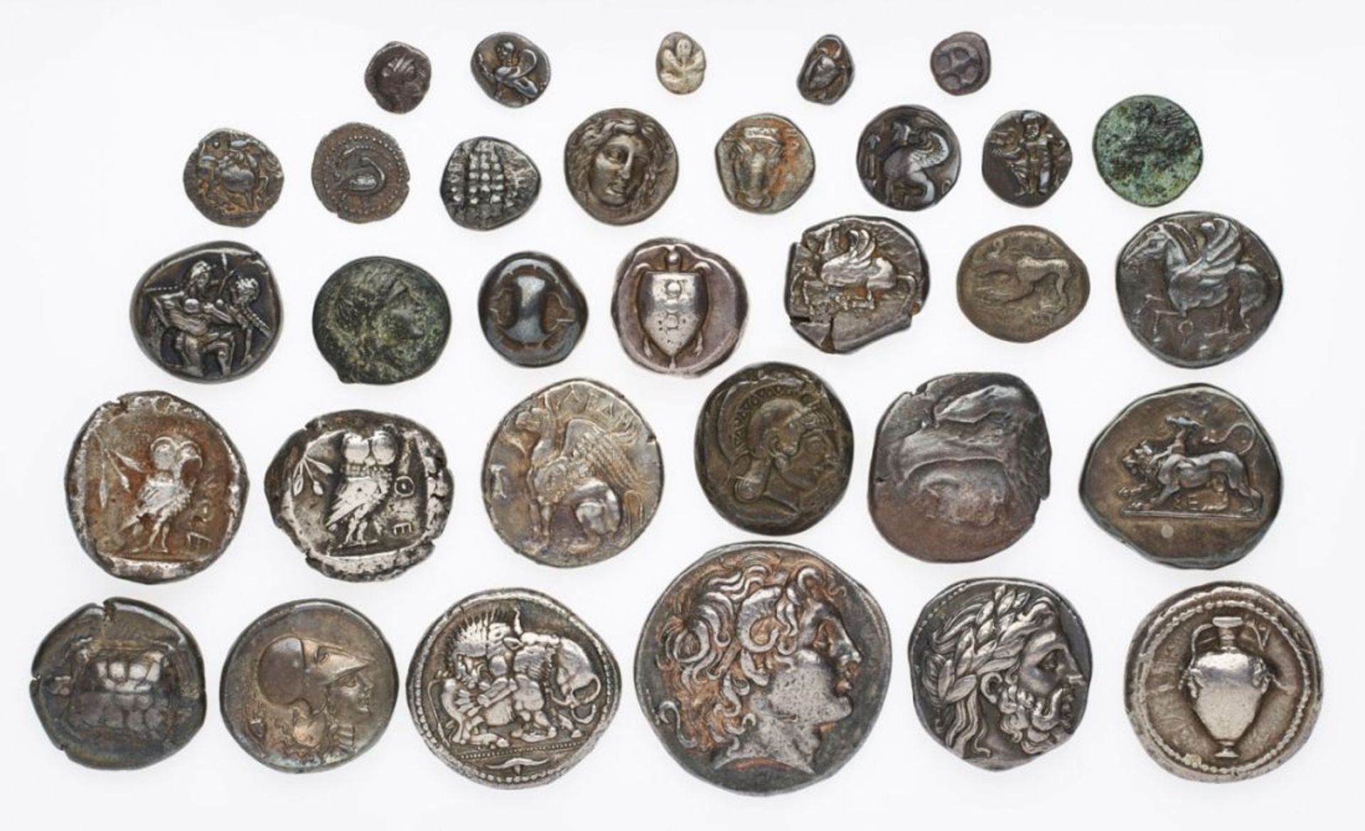 Konvolut 32 antiker Münzen, antikes