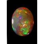 A 1.185 white opal. In a case