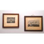 Two framed sporting photographs by Alex Ayton of Edinburgh featuring the Academical third 15 1897-98