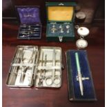 A mixed lot to include a cased surgeon’s kit, a model A aerograph etc