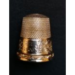 9ct thimble, Birmingham 1910