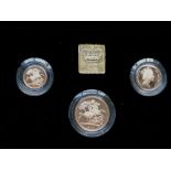 1990 United Kingdom Gold proof Sovereign three coin set |Number 500| fully certified.