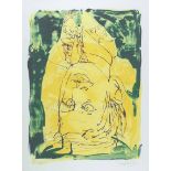 Georg BaselitzDeutschbaselitz/Sachsen 1938 - lebt in SalzburgPortrait 1950. Farb. Lithographie.