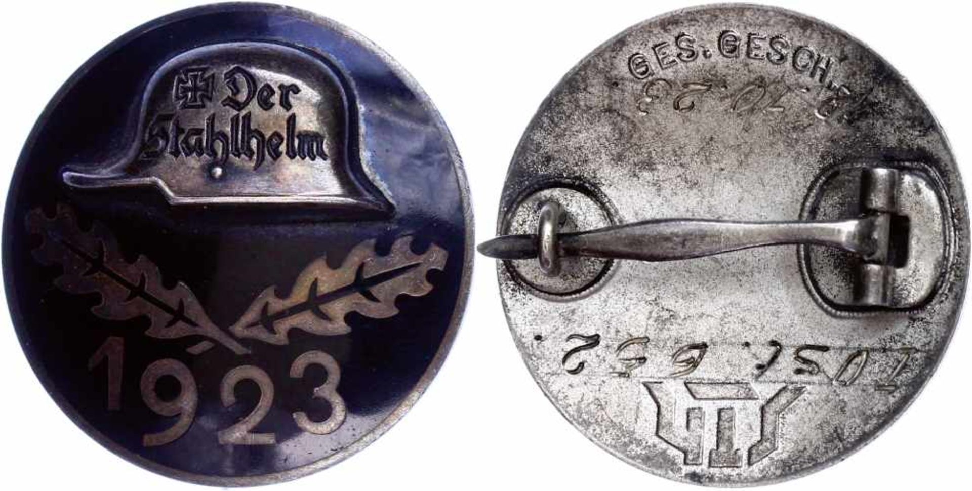 Kleinabzeichen, Mitgliedsnadeln 1871-1945 Der Stahlhelm, Bund der Frontsoldaten (Sta),