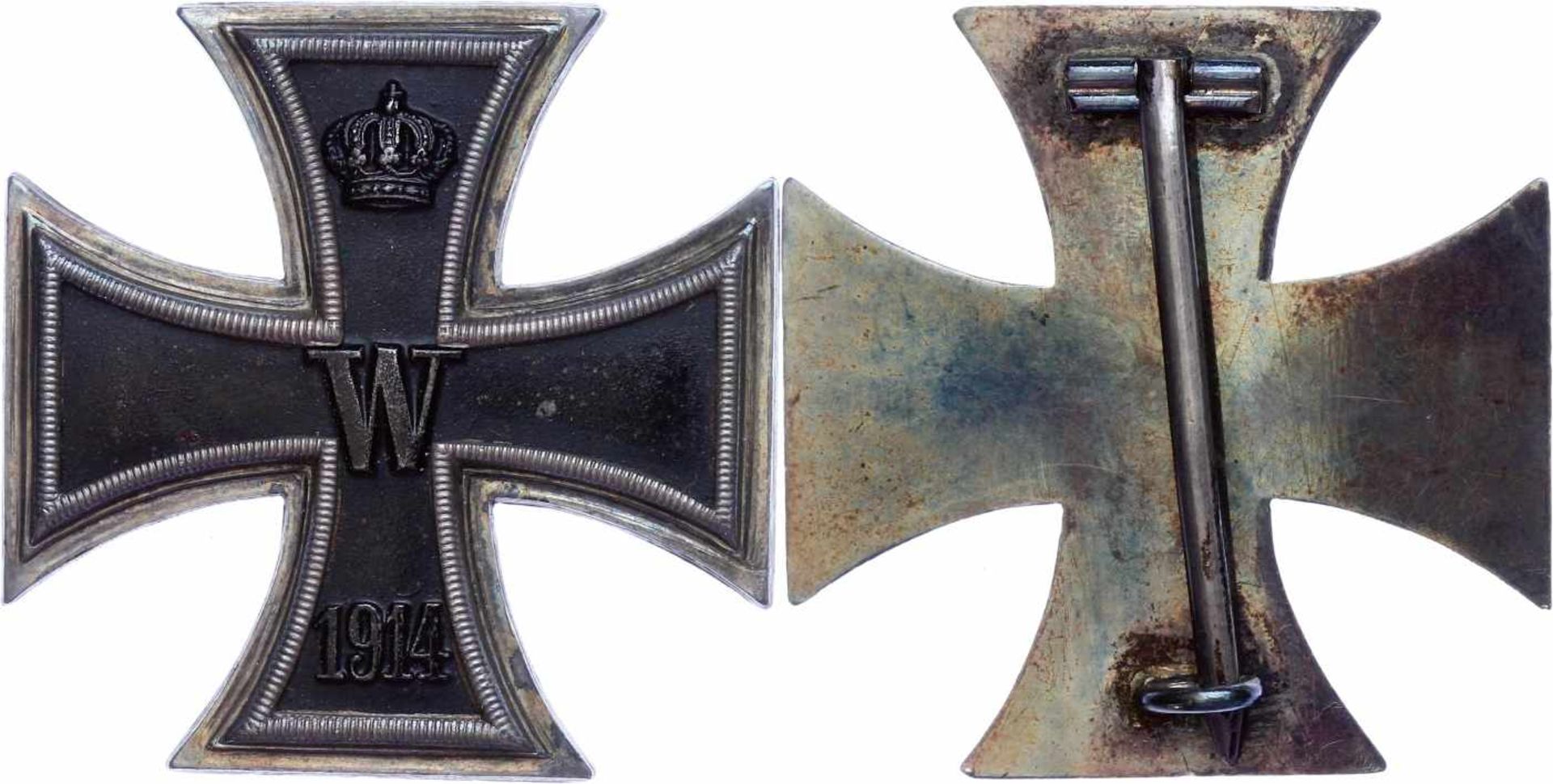 Auszeichnungen Deutscher Staaten bis 1933 Preußen, Eisernes Kreuz 1914 1. Klasse, flache Form, im