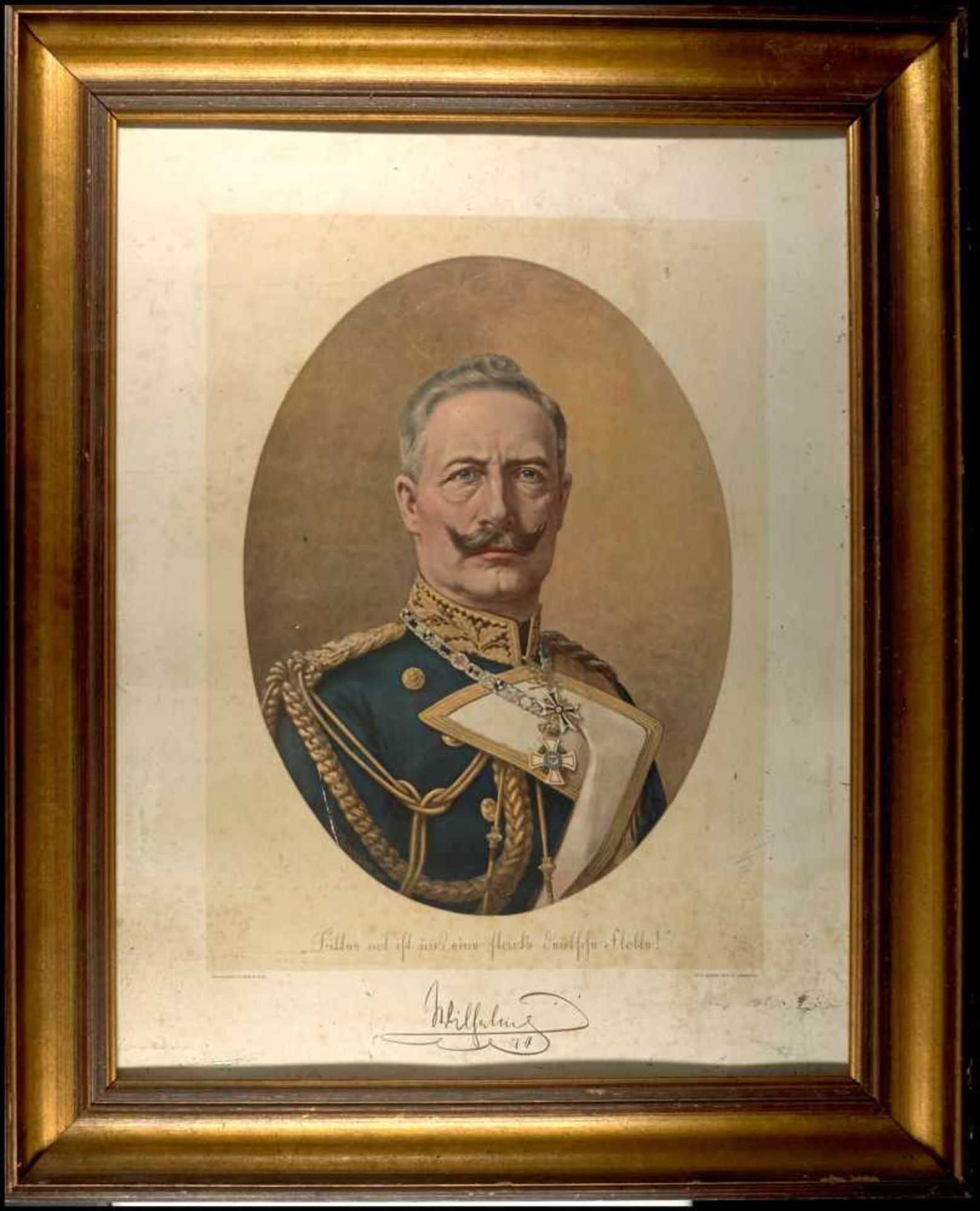 Varia Brustbild Wilhelm II. von Preußen in Uniform, ca. 1915-1916, Druck nach einem Bild von J.