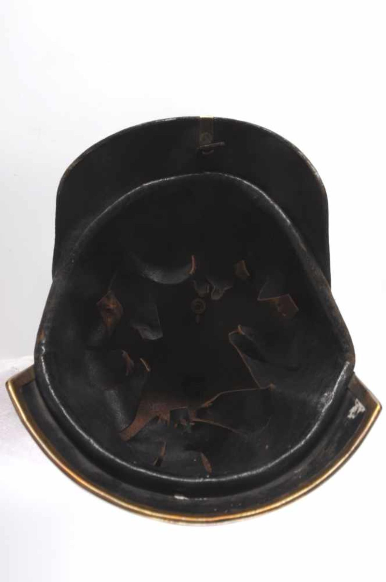 Kaiserreich/Weim. Rep. : Uniformen, Kopfbed., etc. Baden, Pickelhaube Feuerwehr-Kommandant, - Bild 6 aus 6