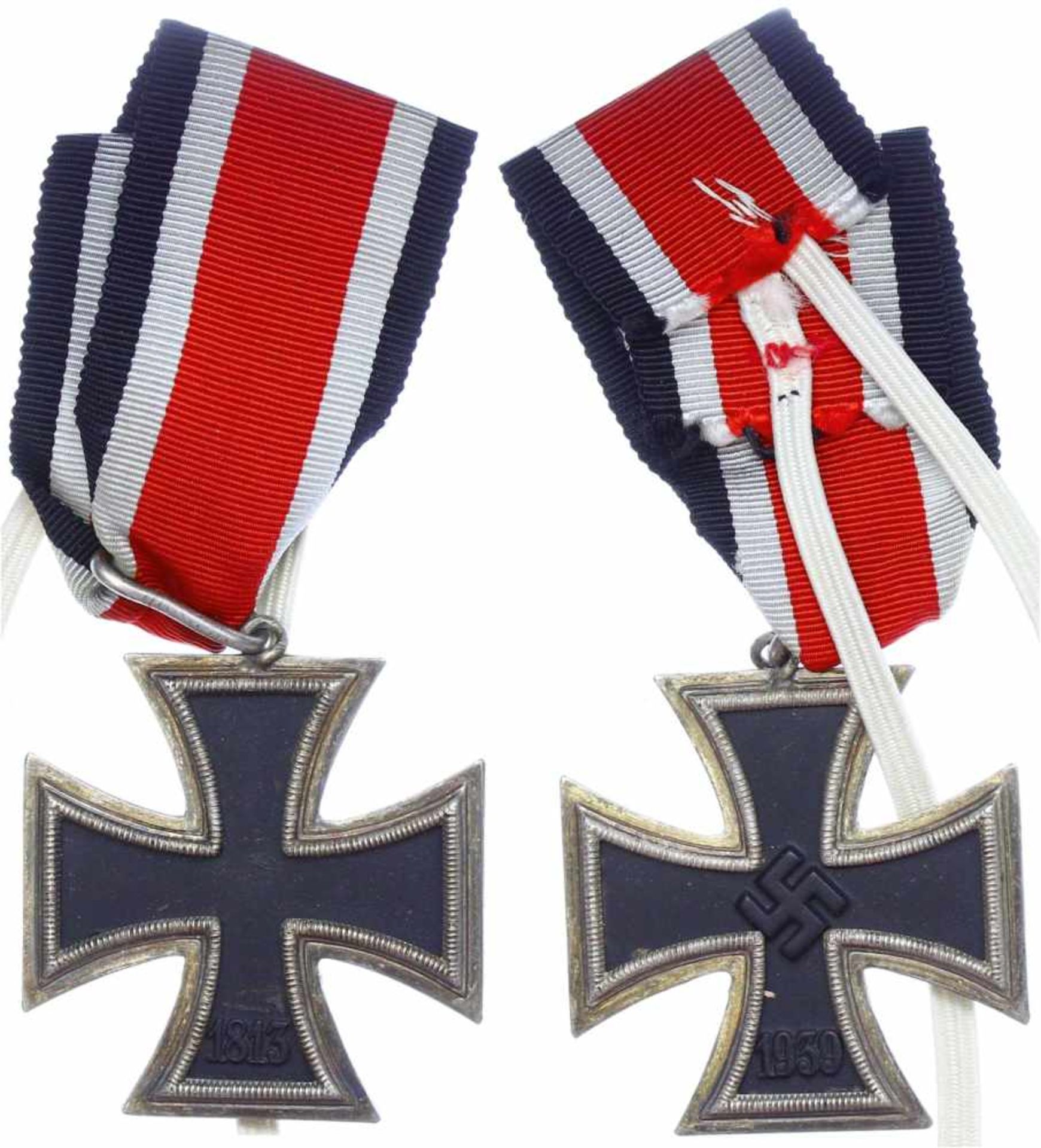 Allg. militärische Auszeichnungen 2. Weltkrieg Eisernes Kreuz 2. Klasse, Ausgabe 1939, Öse um 180