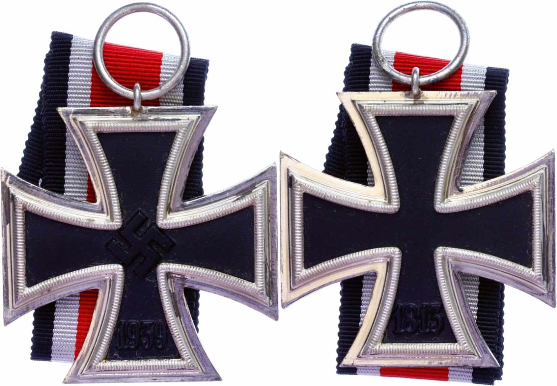 Allg. militärische Auszeichnungen 2. Weltkrieg Eisernes Kreuz 1939, 2. Klasse, mit Band, ungetragen,