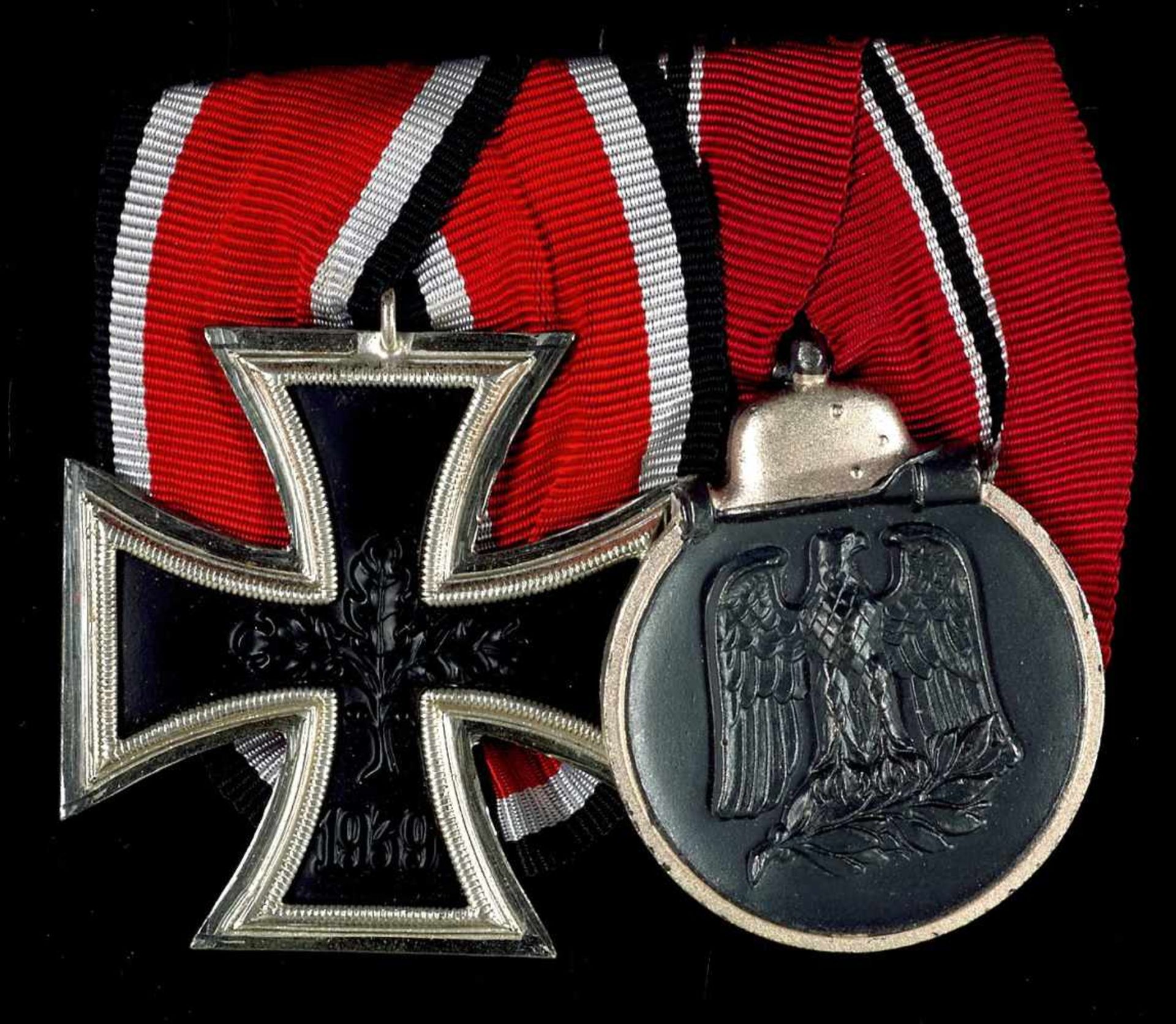 Auszeichnungen nach dem Ordensgesetz 1957 2er Ordensspange mit Eisernes Kreuz 1939 2. Klasse und