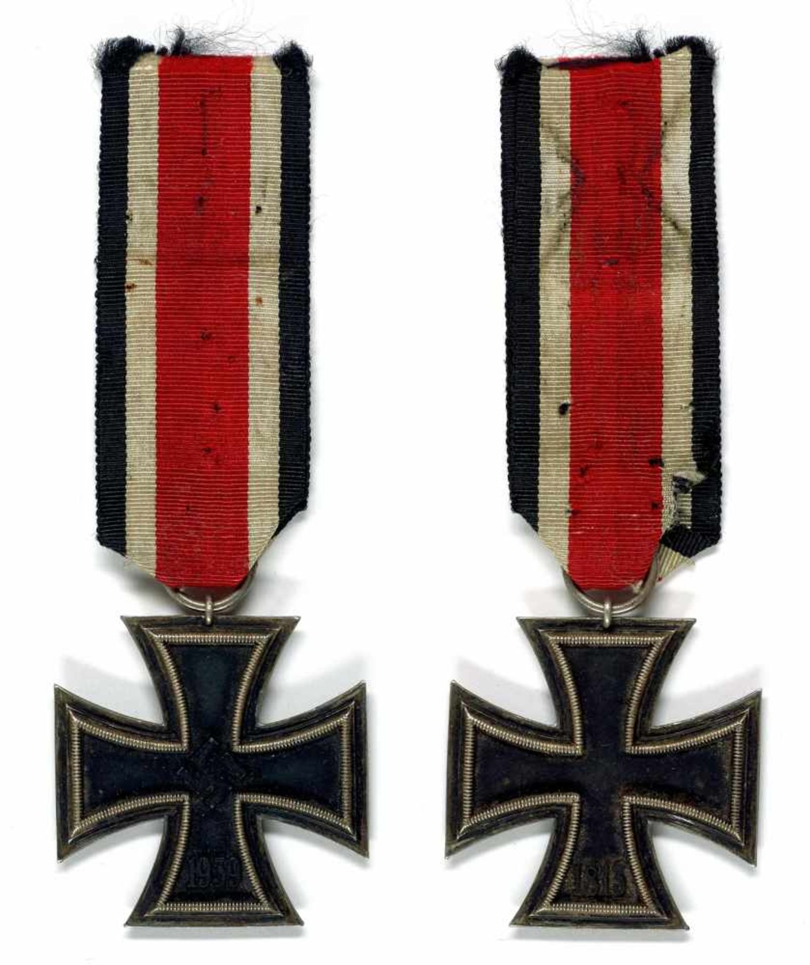 Allg. militärische Auszeichnungen 2. Weltkrieg Eisernes Kreuz 1939 2. Klasse, am Band, Band