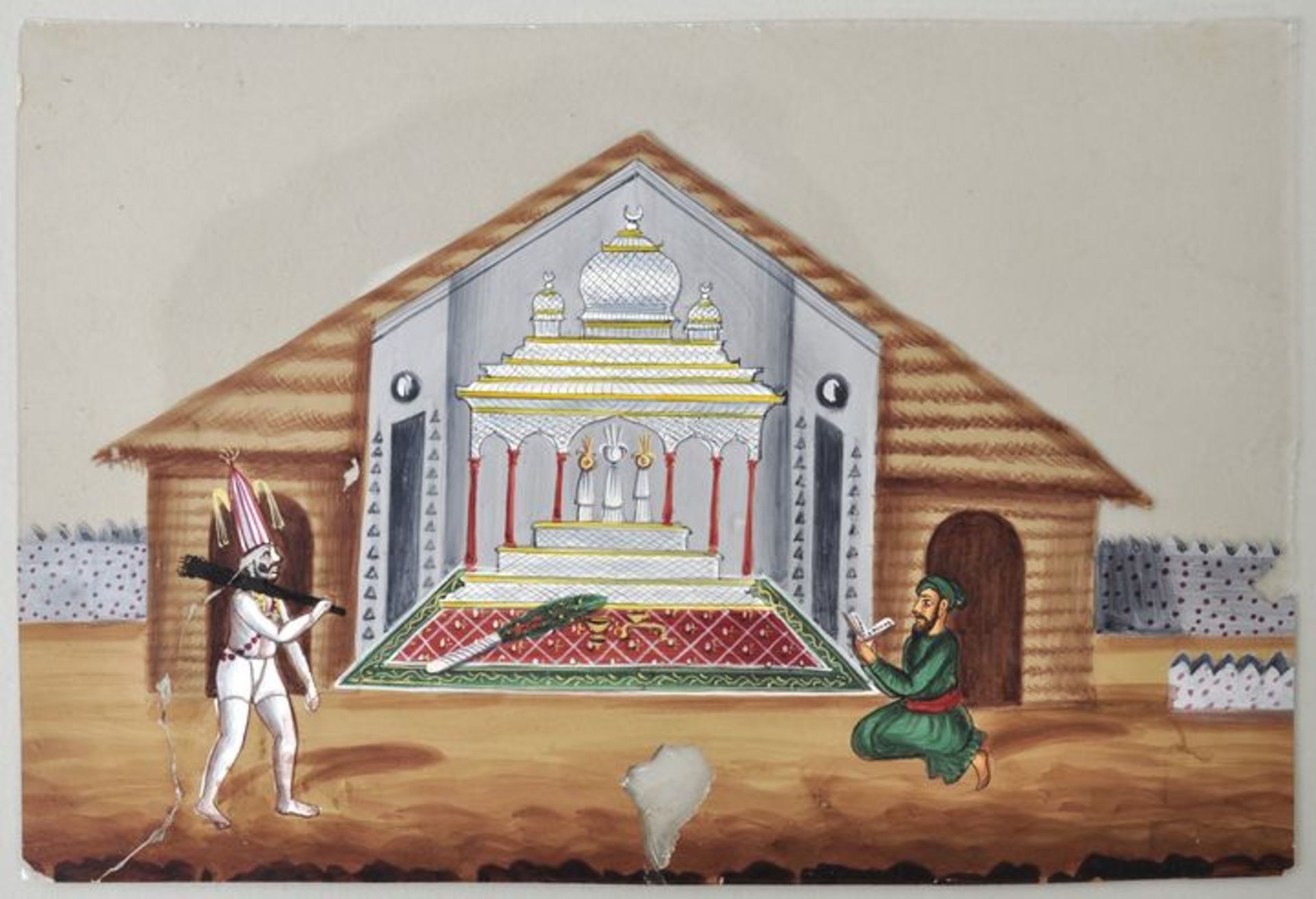 Company Paintings. Mika. Indien. Um 1850. - Bild 3 aus 4