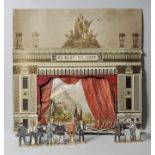 Papiertheater (Fragment), Dänemark, ca. 1880 ff.<