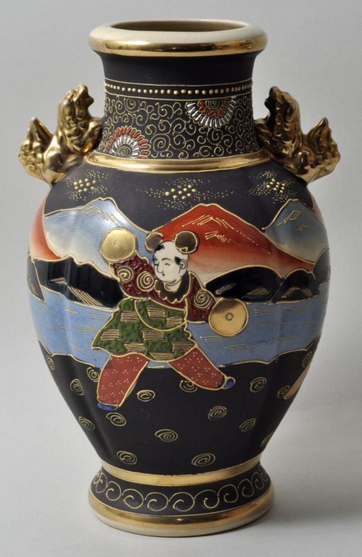 Vase, Japan, E. 19./ Anf. 20. Jh. - Bild 2 aus 2