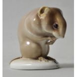 Kleine Tierfigur Hamster, Nymphenburg um 1910