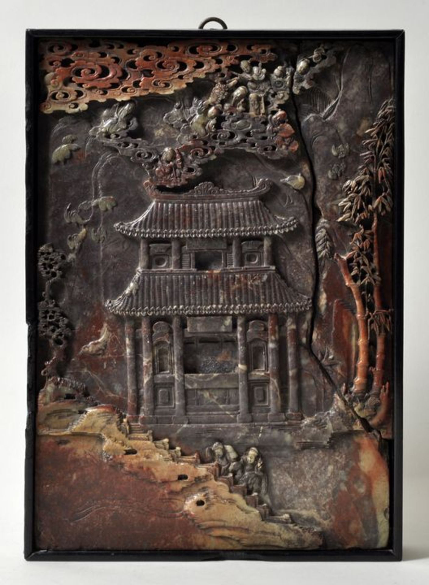 China. Figürliches Wandbild zu Ehren Wenchang Wang.