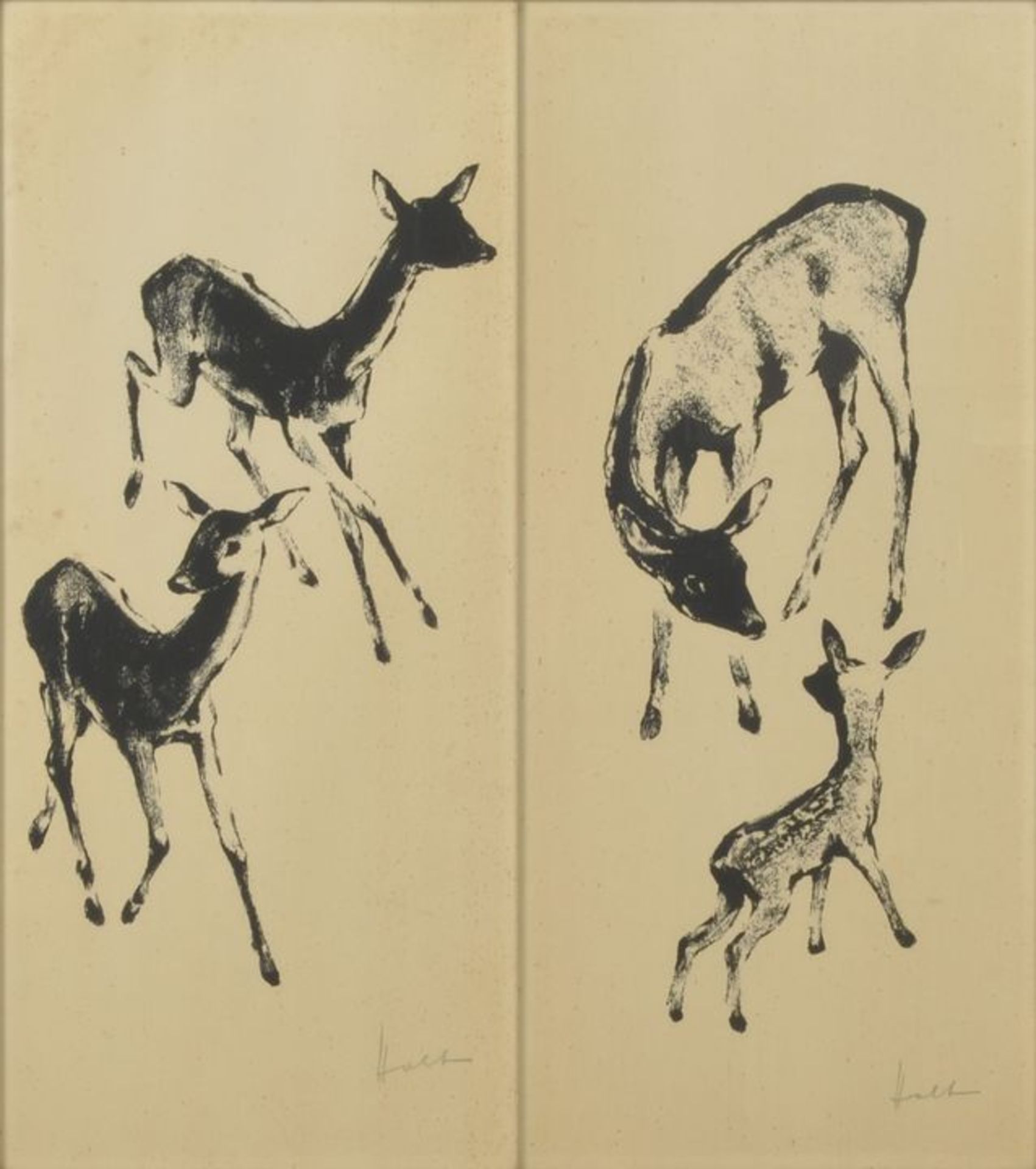 Lithographien Rehe, 20. Jh.