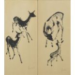 Lithographien Rehe, 20. Jh.