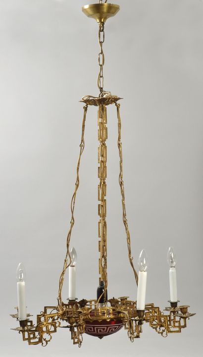Klassizistische Deckenlampe, um 1830