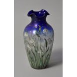 Exceptionelle Jugendstil-Vase mit Schneeglöckchendekor, Petersdorf im Riesengebirge, Fritz